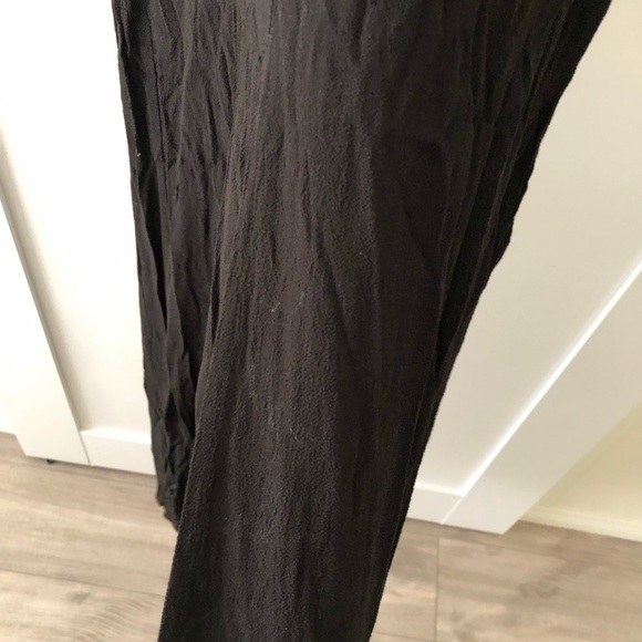 Reformation Black Long Sleeve Slit V Maxi Dress XS - Picture 8 of 10